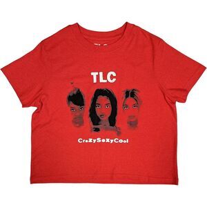 TLC Womens/Ladies CrazySexyCool Crop Top / Red